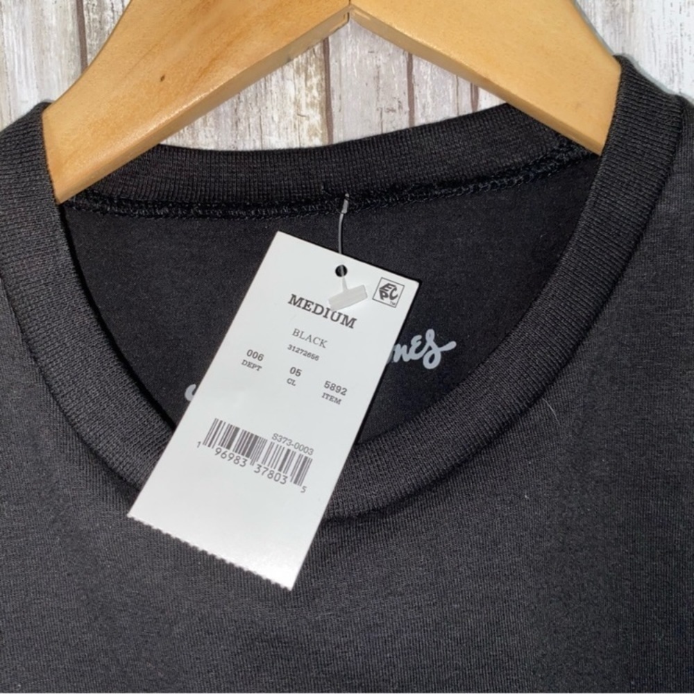 NWT The Rolling Stones Dye Black Crop - Picture 5 of 6